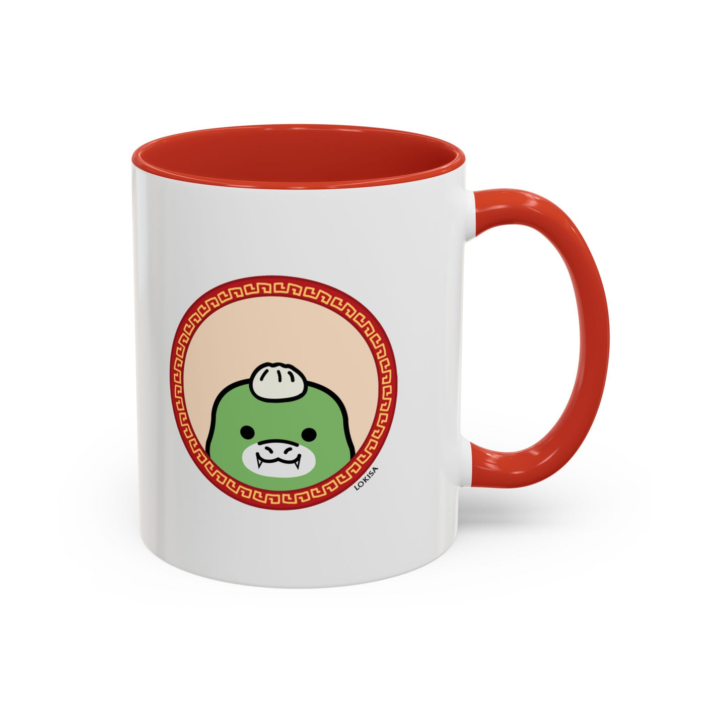 Bow for the Bao Snake Mug - Red