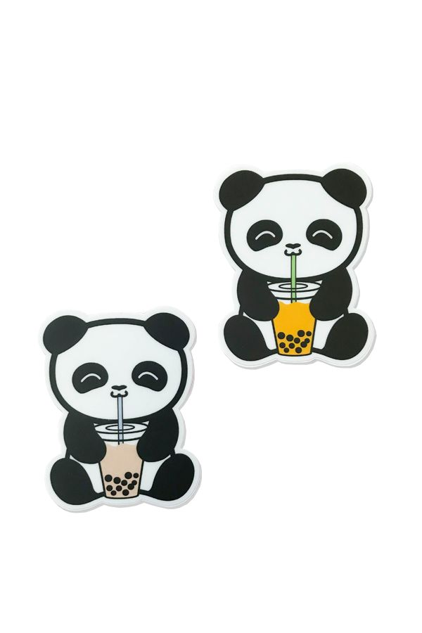 Bubble Tea Boba Panda Vinyl Sticker