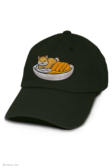 Shiba Curry Embroidered Dad Cap