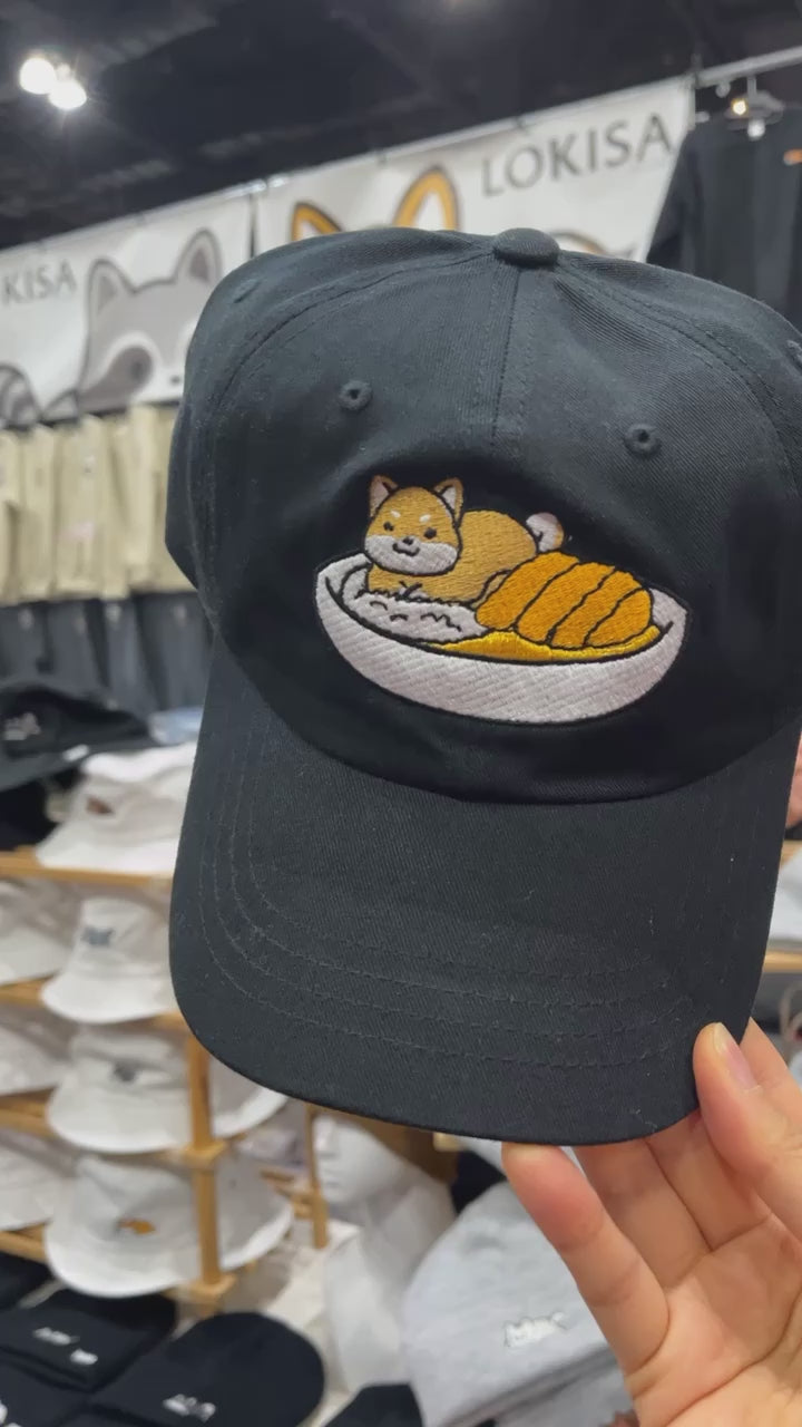 Shiba Curry Embroidered Dad Cap